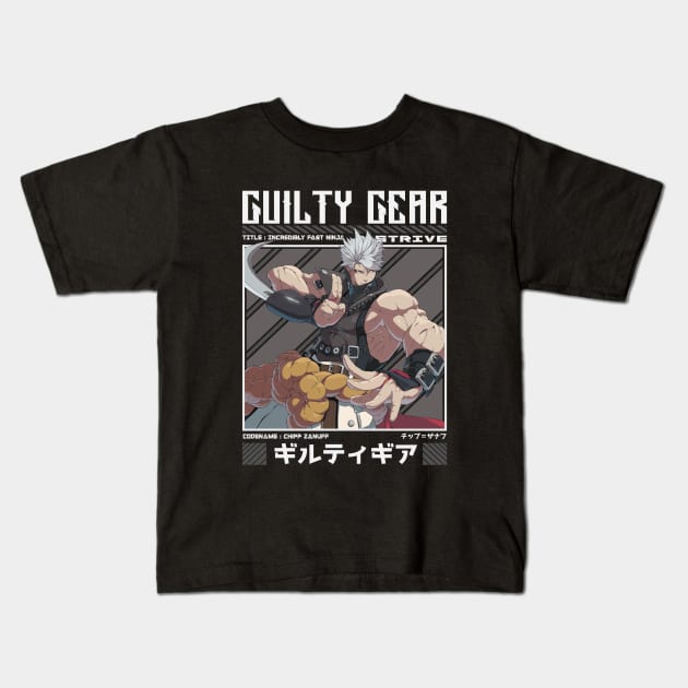 Chipp Zanuff - Guilty Gear Strive Kids T-Shirt by Arestration